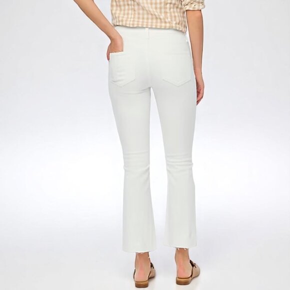 J Crew Flare crop white jean in signature stretch Size 27 - Picture 2 of 13